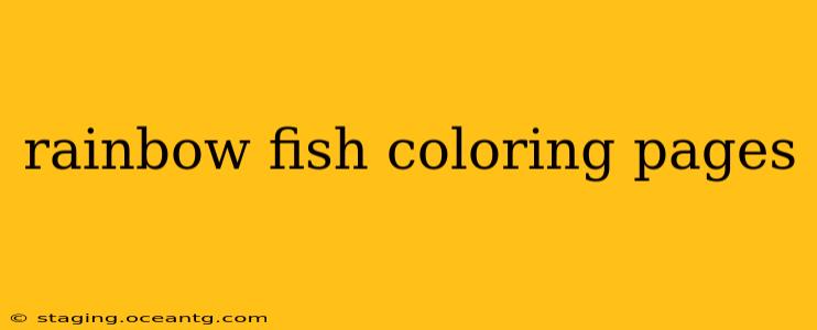 rainbow fish coloring pages