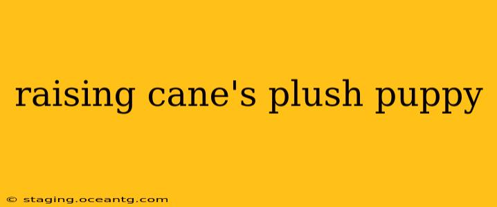 raising cane's plush puppy