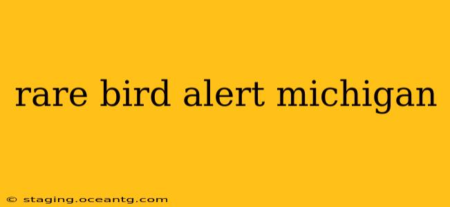 rare bird alert michigan