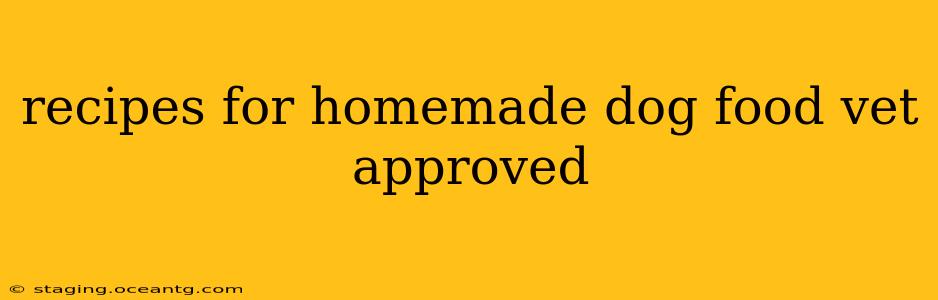 recipes for homemade dog food vet approved