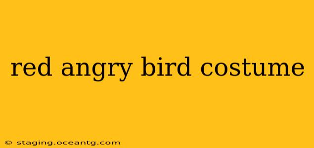 red angry bird costume
