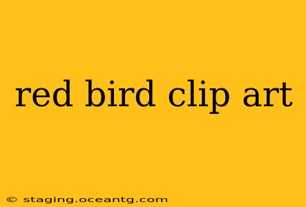 red bird clip art