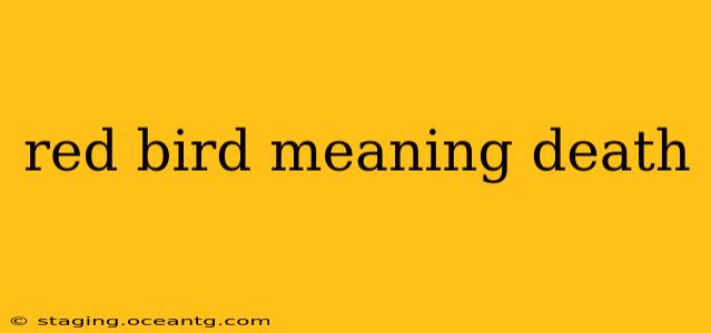 red bird meaning death