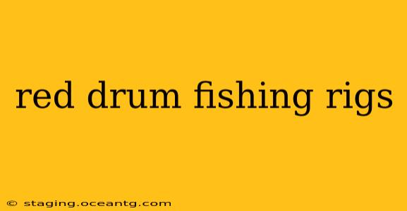 red drum fishing rigs
