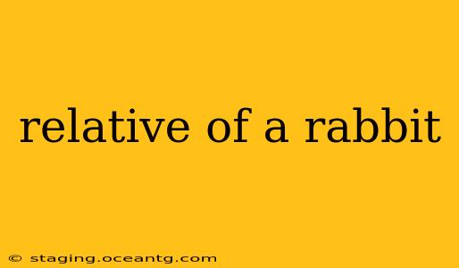 relative of a rabbit