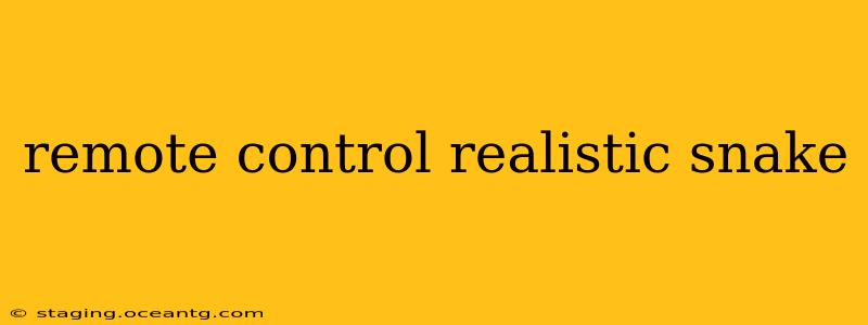 remote control realistic snake