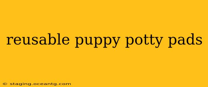 reusable puppy potty pads