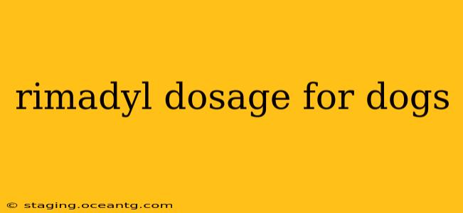 rimadyl dosage for dogs