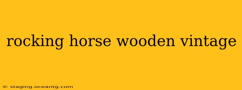 rocking horse wooden vintage