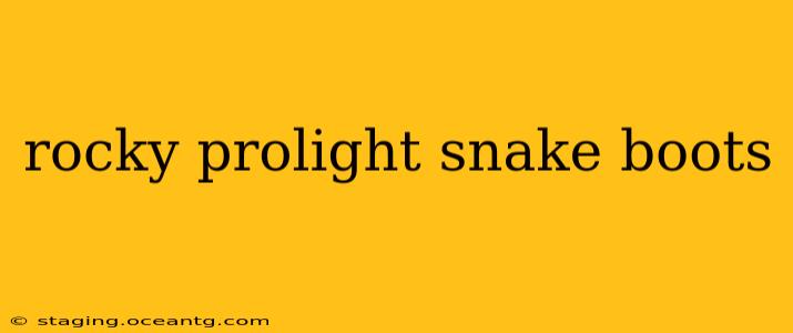 rocky prolight snake boots