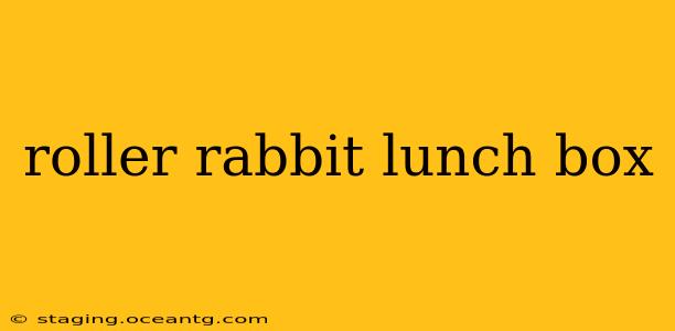roller rabbit lunch box