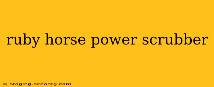 ruby horse power scrubber