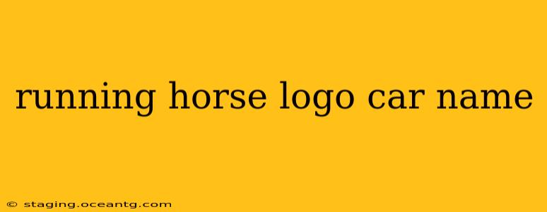 running horse logo car name