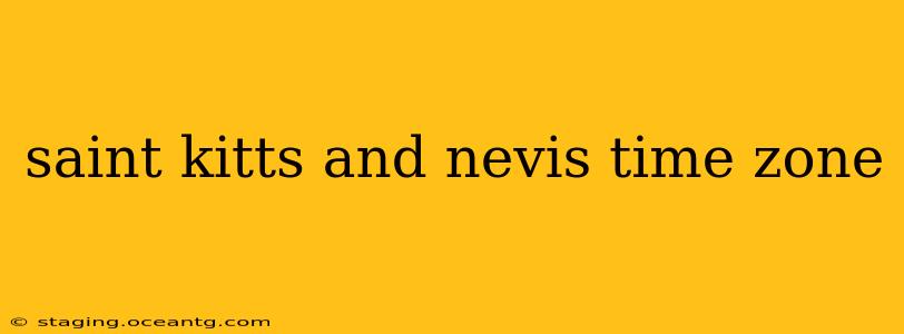 saint kitts and nevis time zone