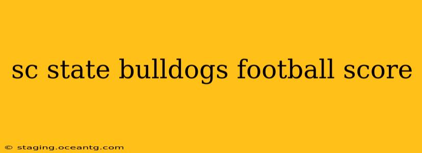 sc state bulldogs football score
