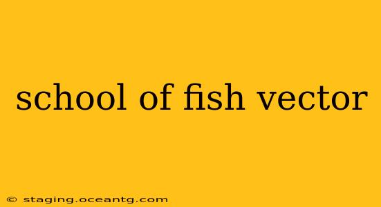 school of fish vector
