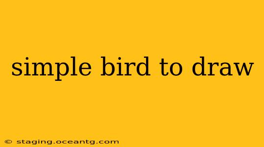simple bird to draw
