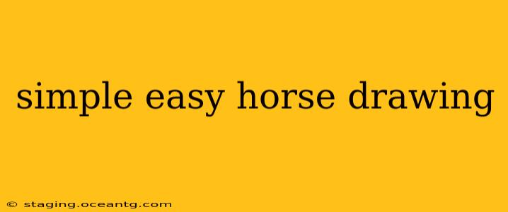 simple easy horse drawing