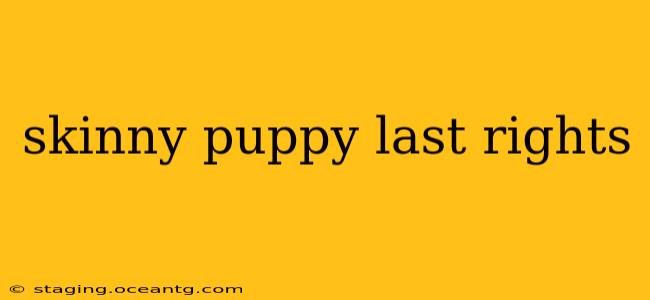 skinny puppy last rights