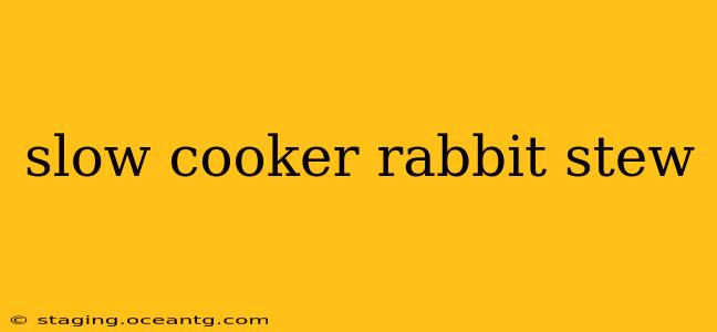 slow cooker rabbit stew