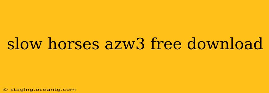 slow horses azw3 free download