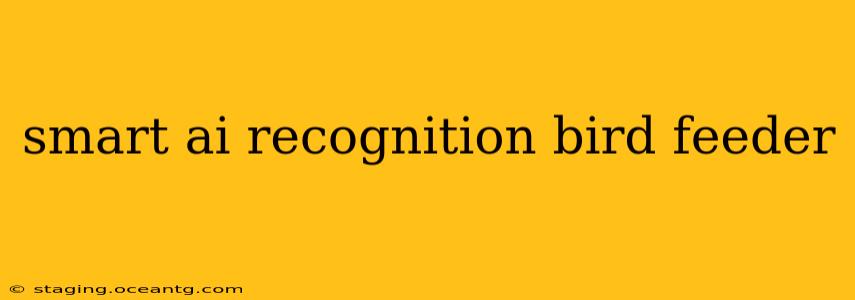 smart ai recognition bird feeder