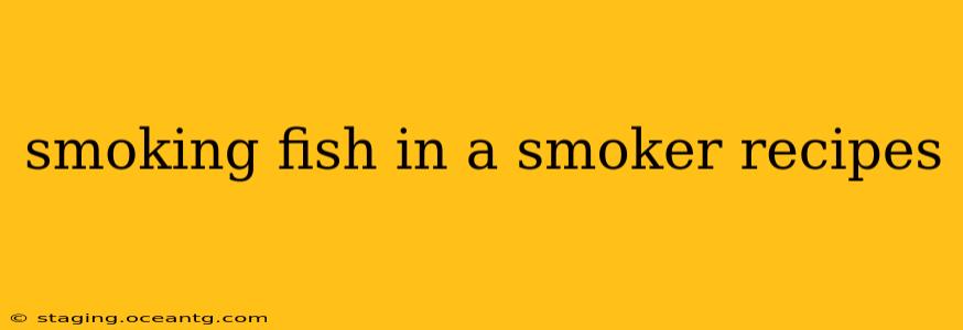 smoking fish in a smoker recipes