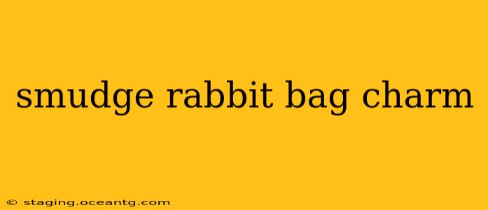 smudge rabbit bag charm