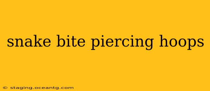 snake bite piercing hoops