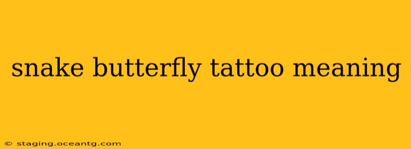 snake butterfly tattoo meaning