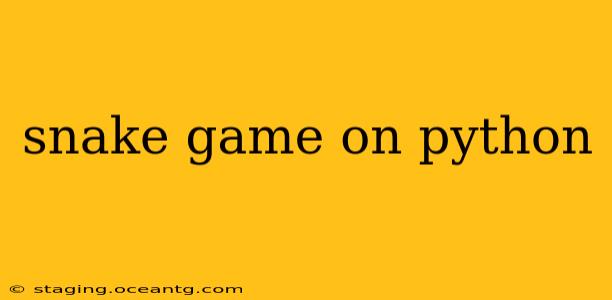 snake game on python