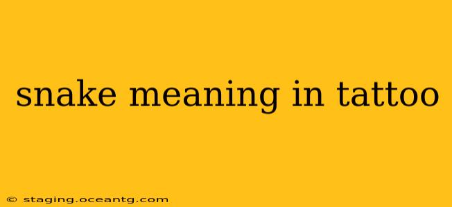 snake meaning in tattoo