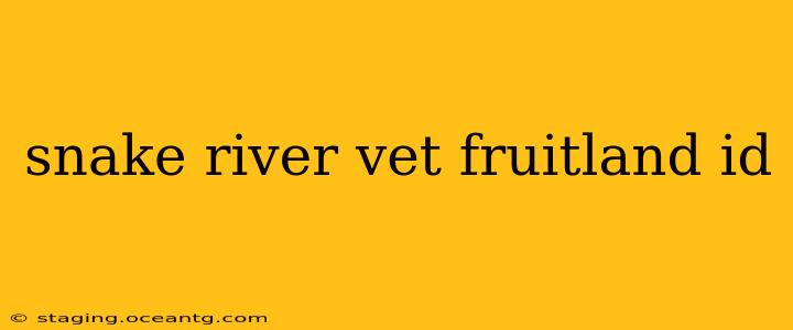 snake river vet fruitland id