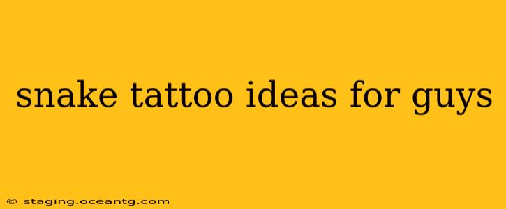 snake tattoo ideas for guys