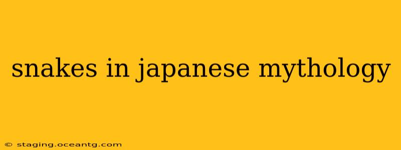 snakes in japanese mythology