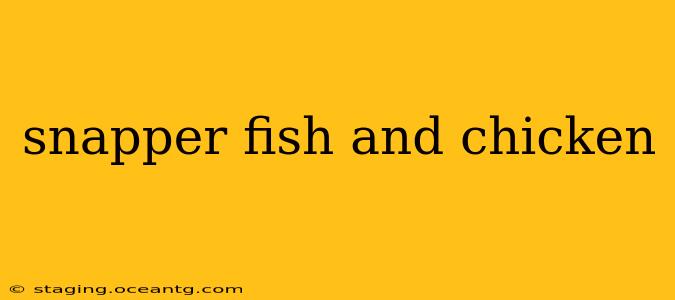 snapper fish and chicken
