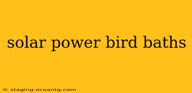 solar power bird baths