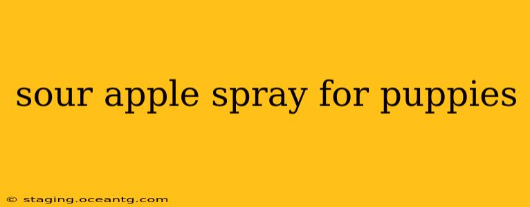 sour apple spray for puppies
