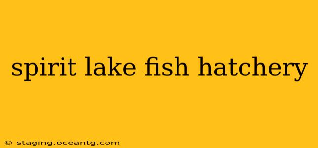 spirit lake fish hatchery