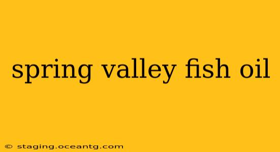 spring valley fish oil
