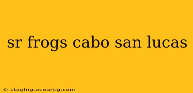 sr frogs cabo san lucas
