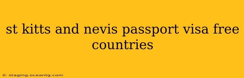 st kitts and nevis passport visa free countries