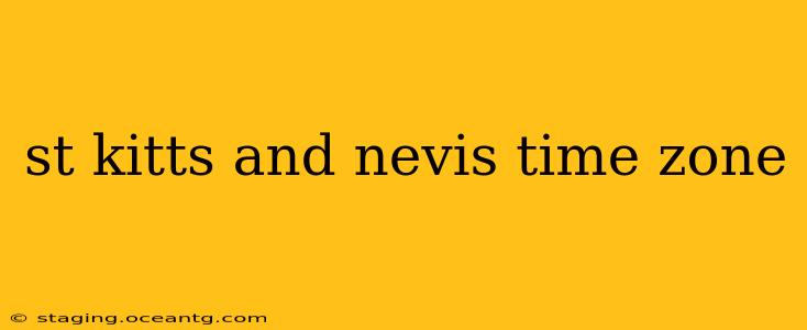 st kitts and nevis time zone
