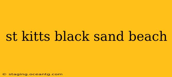 st kitts black sand beach