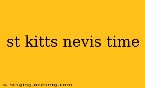 st kitts nevis time