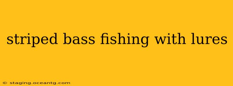 striped bass fishing with lures