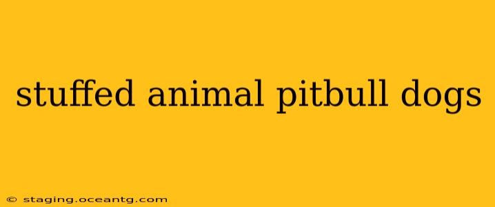 stuffed animal pitbull dogs
