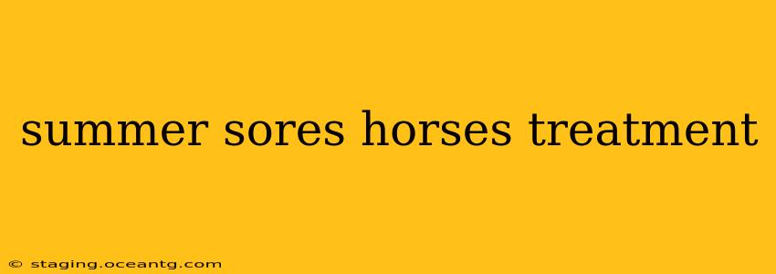 summer sores horses treatment