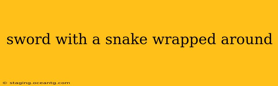 sword with a snake wrapped around