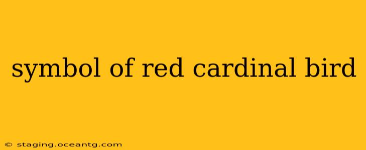 symbol of red cardinal bird